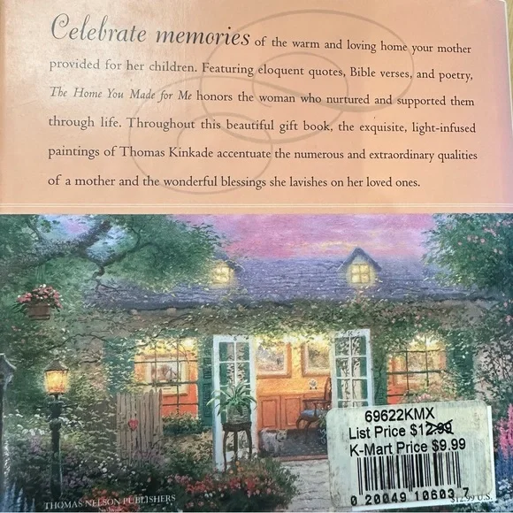 Thomas Kinkade 'The Home You Made for Me' Hardcover Art Book - Picture 10 of 10